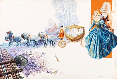 Bioletto, Cenerentola, tempera su cartone