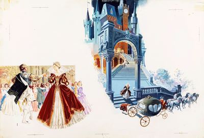 Bioletto, Cenerentola, tempera su cartoncino