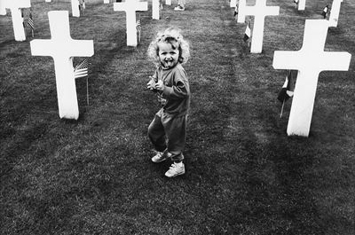 Cimitero dello sbarco in Normandia, Saint Laurent - Stampa vintage alla gelatina ai sali d'argent...