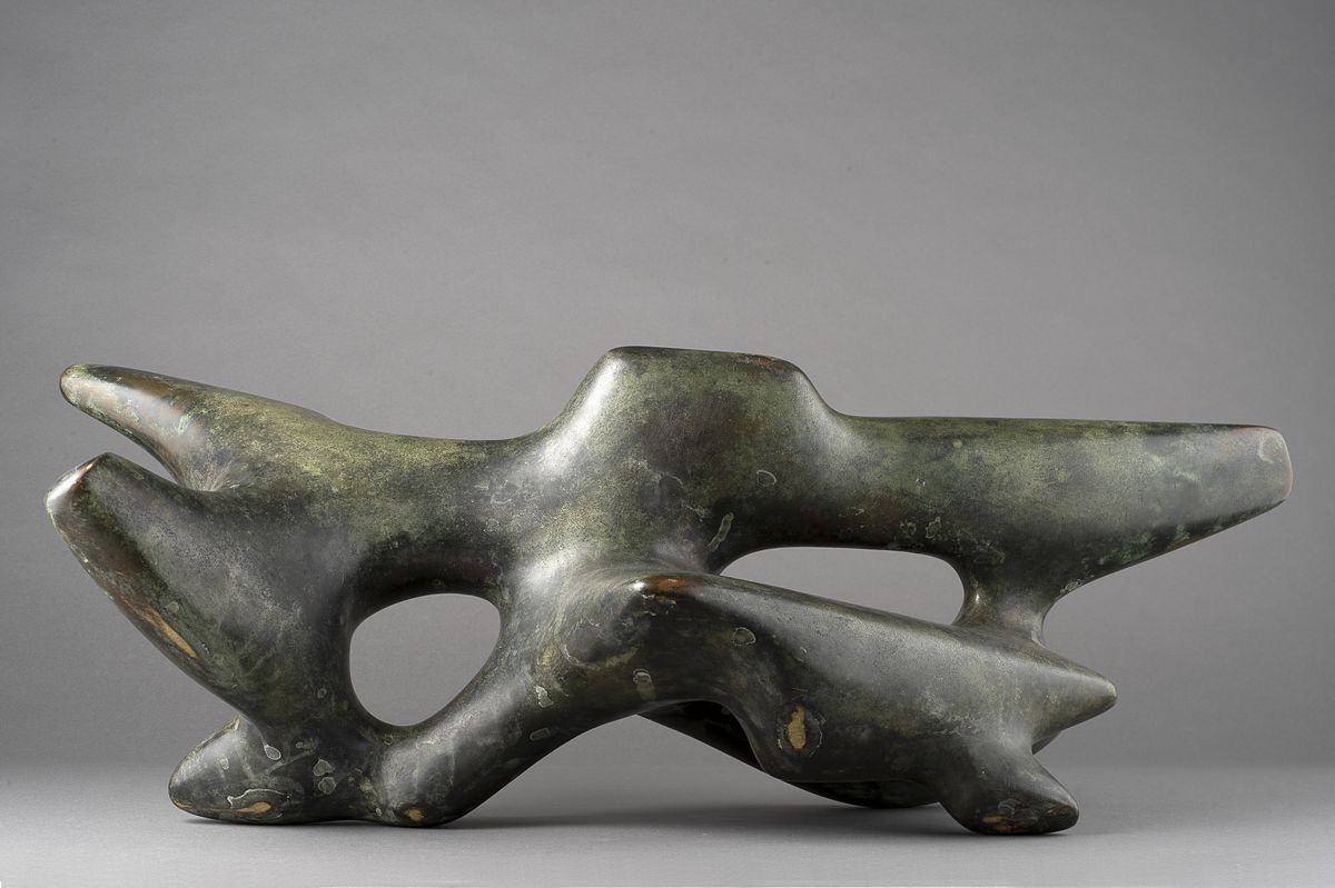 Karl Hartung - Composizione III, bronzo, 67x28 cm, 1949