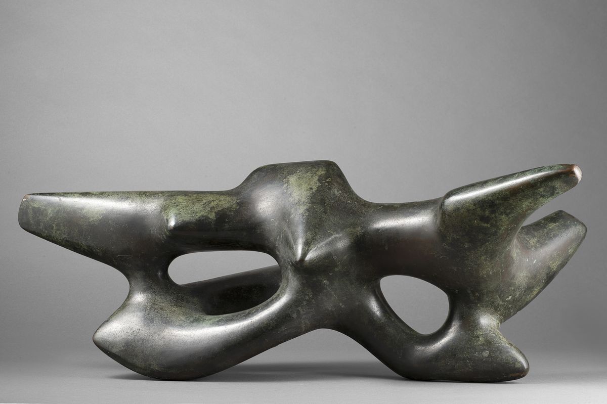 Karl Hartung - Composizione III, bronzo, 67x28 cm, 1949