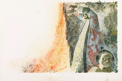 La lampada di Aladino – tempera su cartone