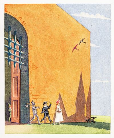 Il mago di Oz, tempera su cartone