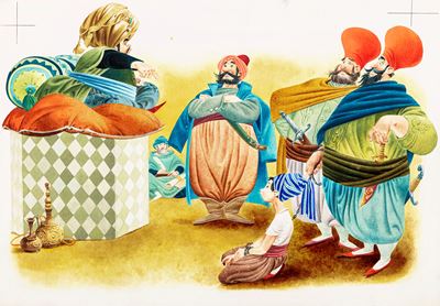 Lupatelli, Abu Kir e Abu Sir, tempera su cartone