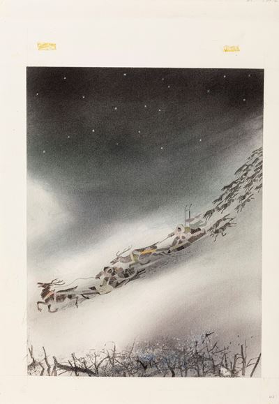 La pupilla delle stelle, tempera su cartoncino
