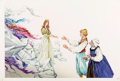 La principessa incantata (Tempera su cartone, 1969)