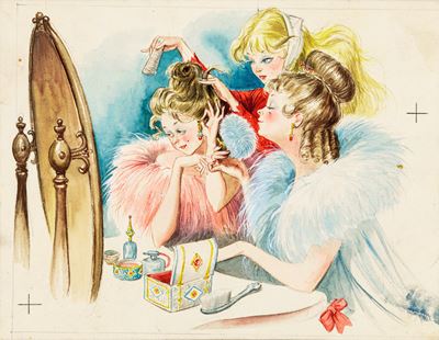 Cenerentola - tempera su cartone
