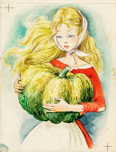 Cenerentola, tempera su cartone