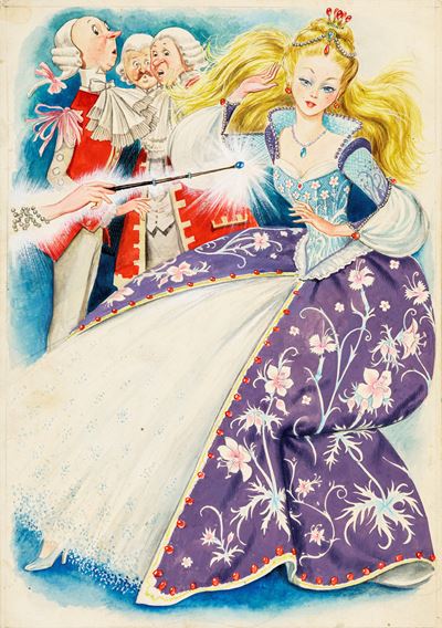 Cenerentola - tempera su cartone