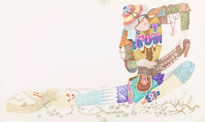 L'oca d'oro, tempera su cartone