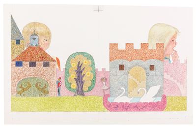Il soldatino di piombo - Illustrazione originale del 1982, tempera su cartone