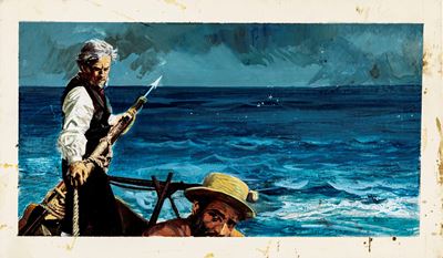 De Gaspari, Moby Dick - Illustrazione originale del 1965