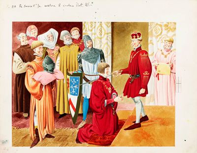 Lupatelli, Dick Whittington, tempera su cartone
