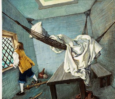 I viaggi di Gulliver, tempera su cartone