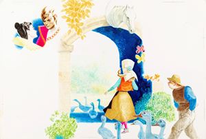 La piccola guardiana d'oche