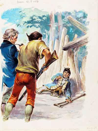 L'isola del tesoro - tempera su cartoncino
