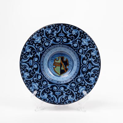 Piatto in Maiolica Policroma, Manifattura Ginori, Secolo XIX