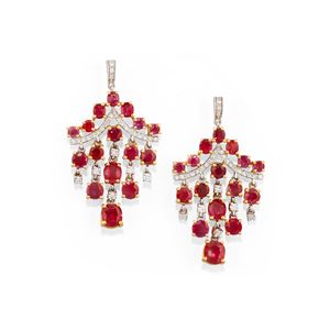Ruby earrings