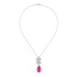 Pendente con rubellite