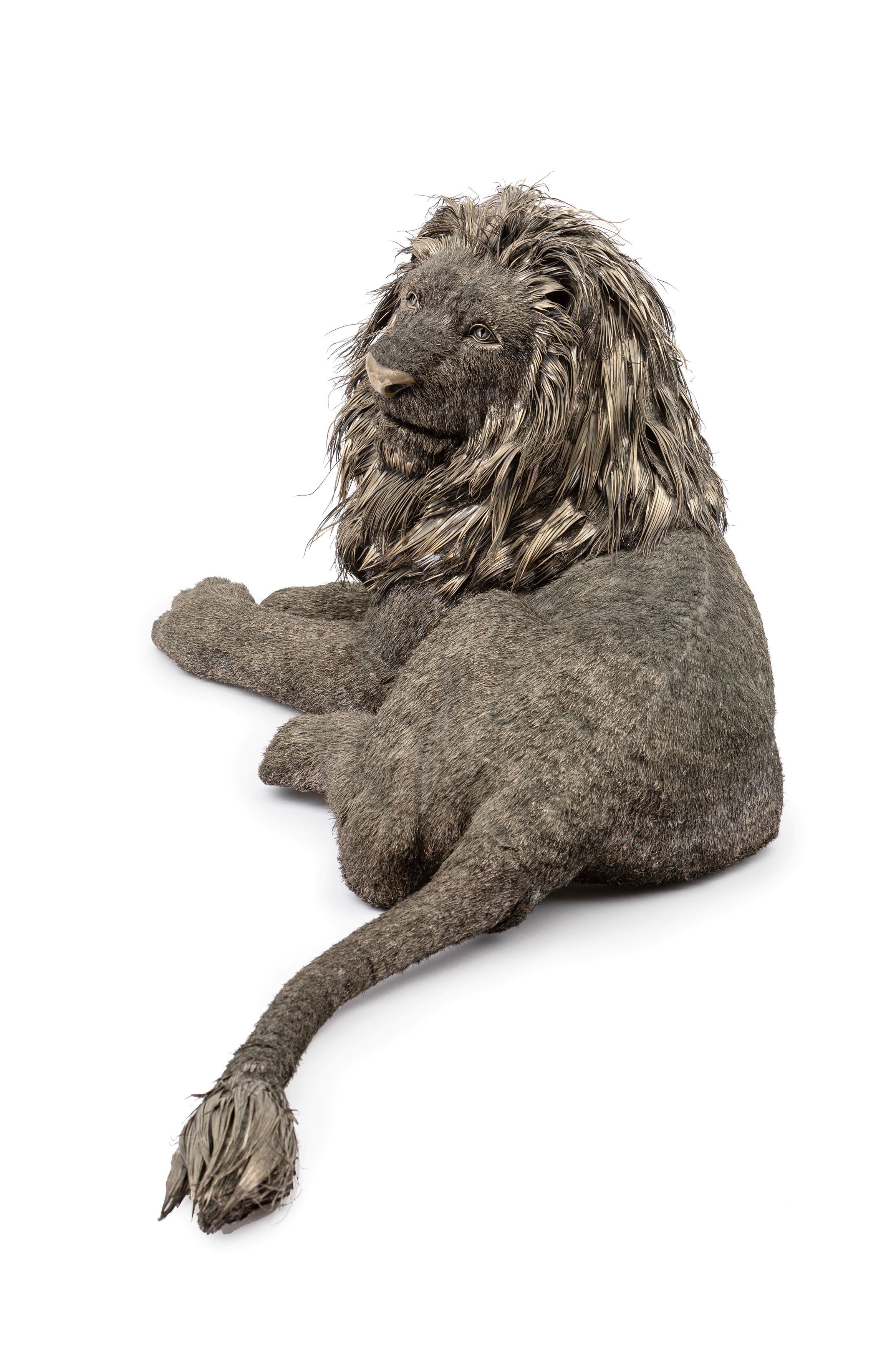 Mario Buccellati - Importante Scultura Raffigurante Leone Accovacciato