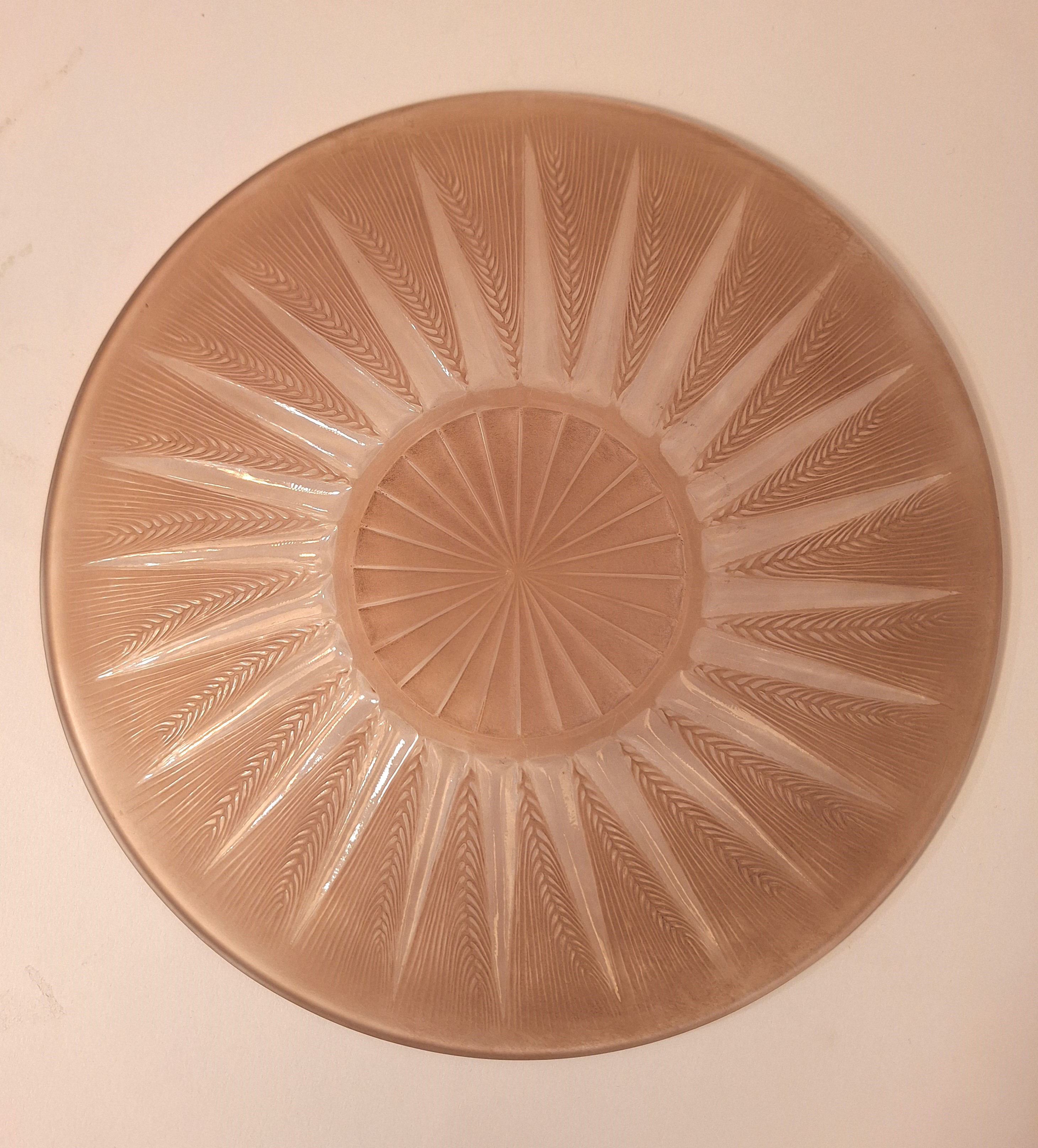 Renè Lalique - Piatto in Vetro Epis, Anni '30 del Novecento