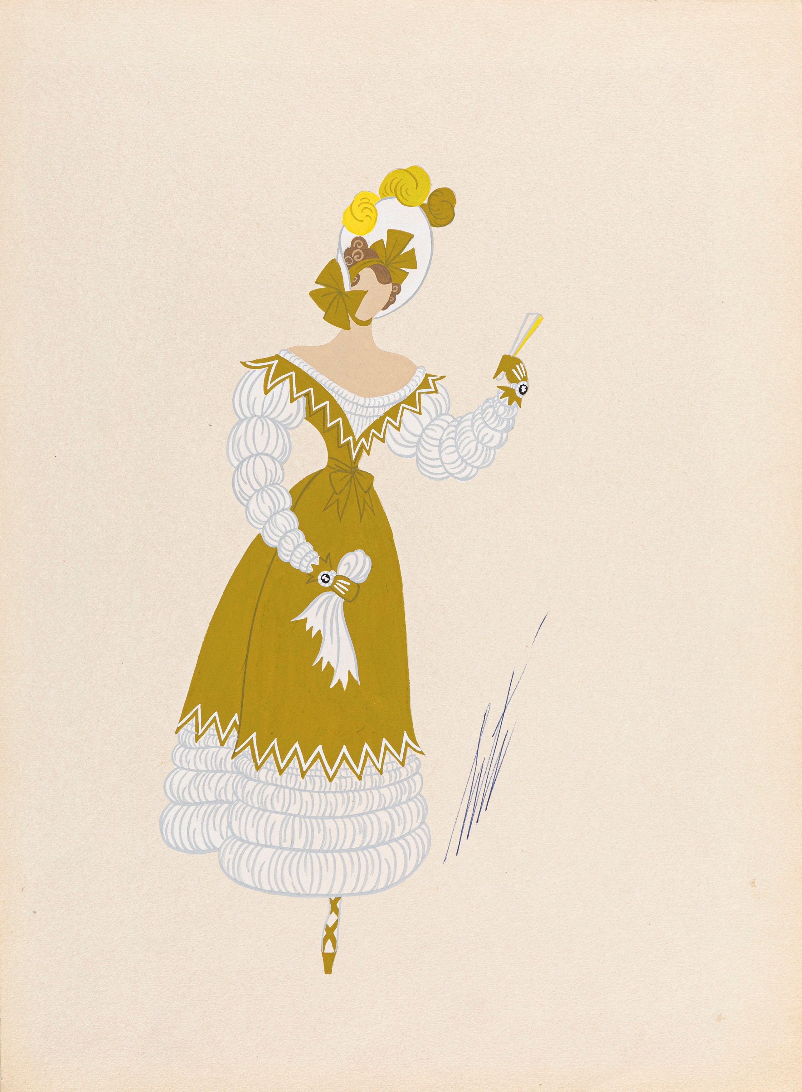 Erté (romain De Tirtoff) - Gentilhomme Et Dame