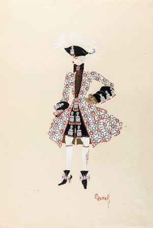 Noble en vêtements élégants