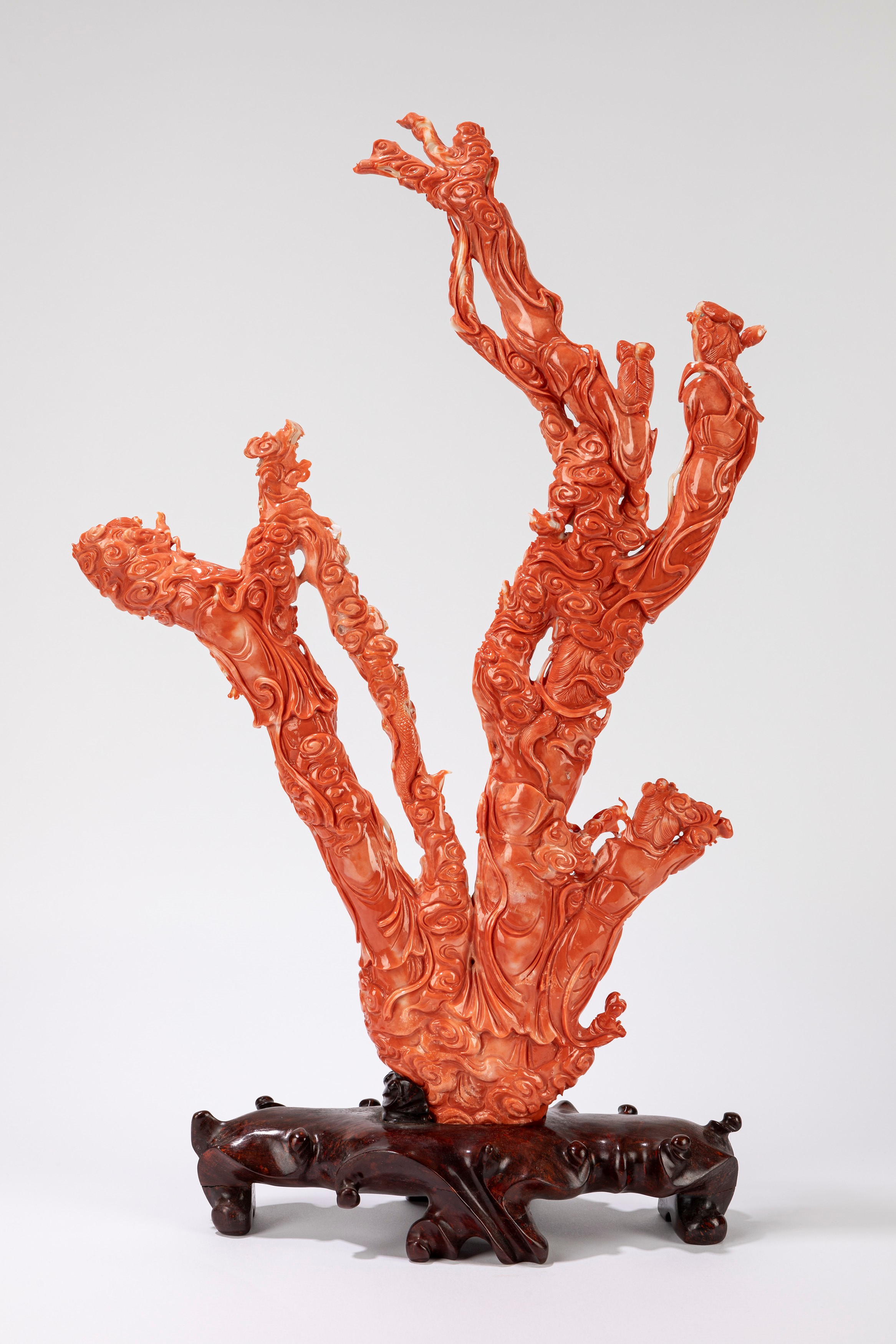 ☼Grande scultura in corallo rosso