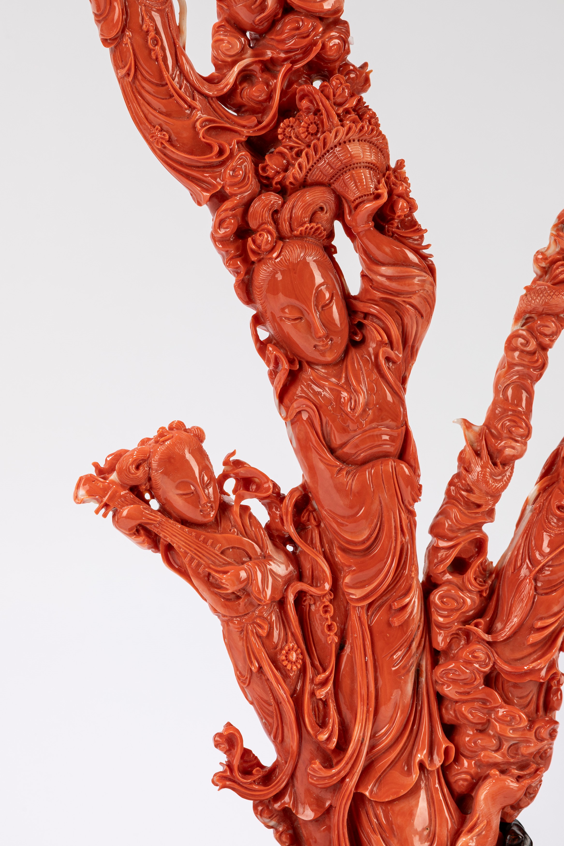 ☼Grande scultura in corallo rosso