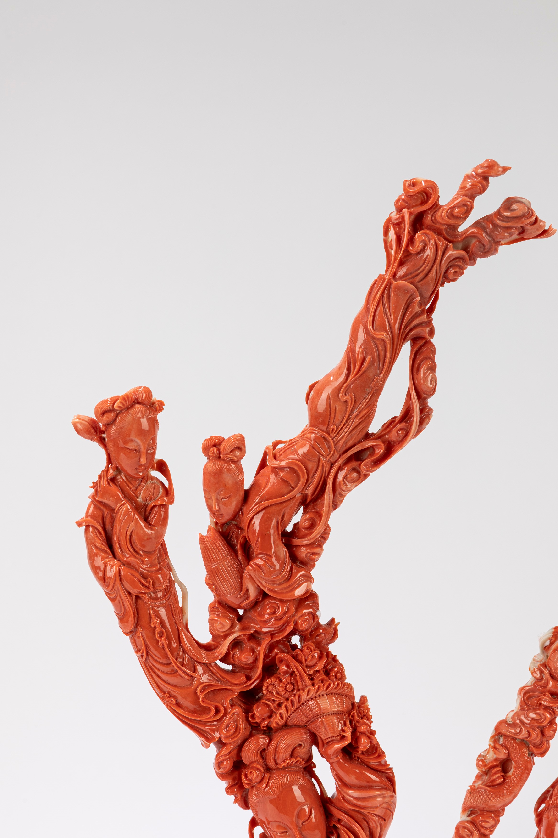 ☼Grande scultura in corallo rosso