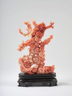 ☼Scultura in corallo rosa