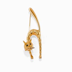 Spilla in oro giallo 18K