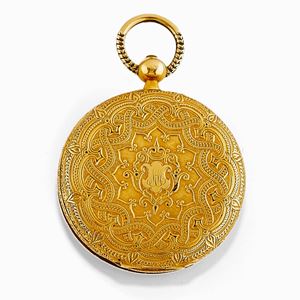 A 18K yellow gold pocket watch, Breguet, defects