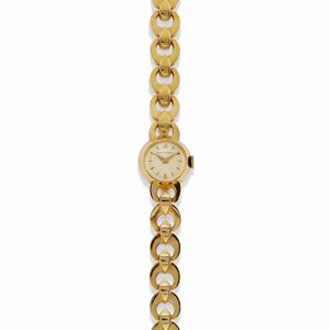 A 18K yellow gold lady's wristwatch, Ernest Borel, defects