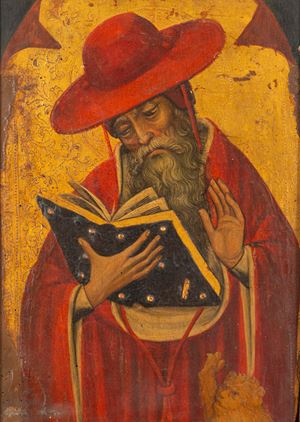 Scuola piemontese, secolo XV - Saint Jerome