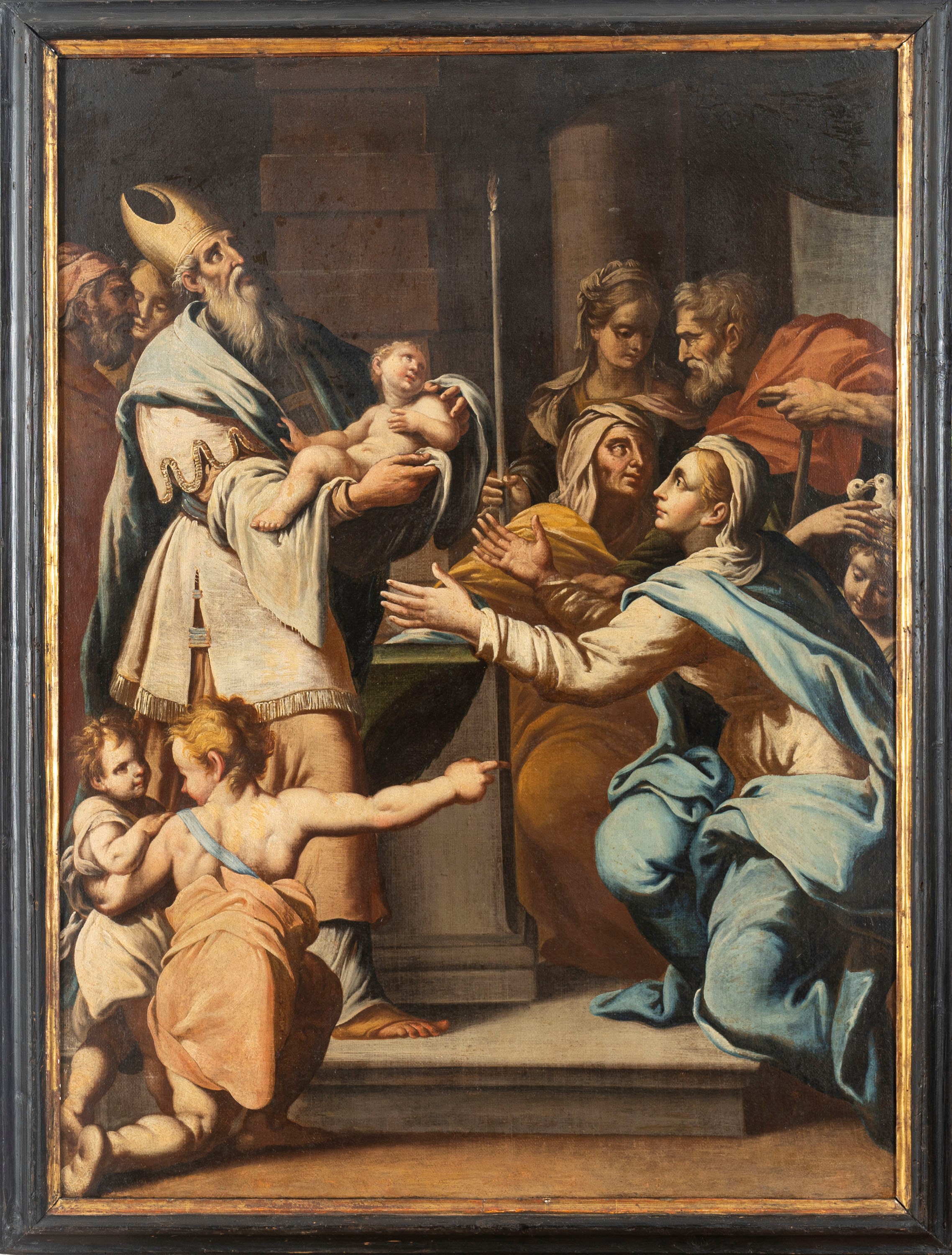 Scuola Dell'italia Centrale, Inizi Secolo XVII - Presentazione di Gesù al Tempio, olio su tela