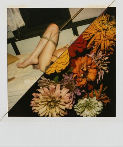 Senza titolo (Fiori e bondage), Polaroid