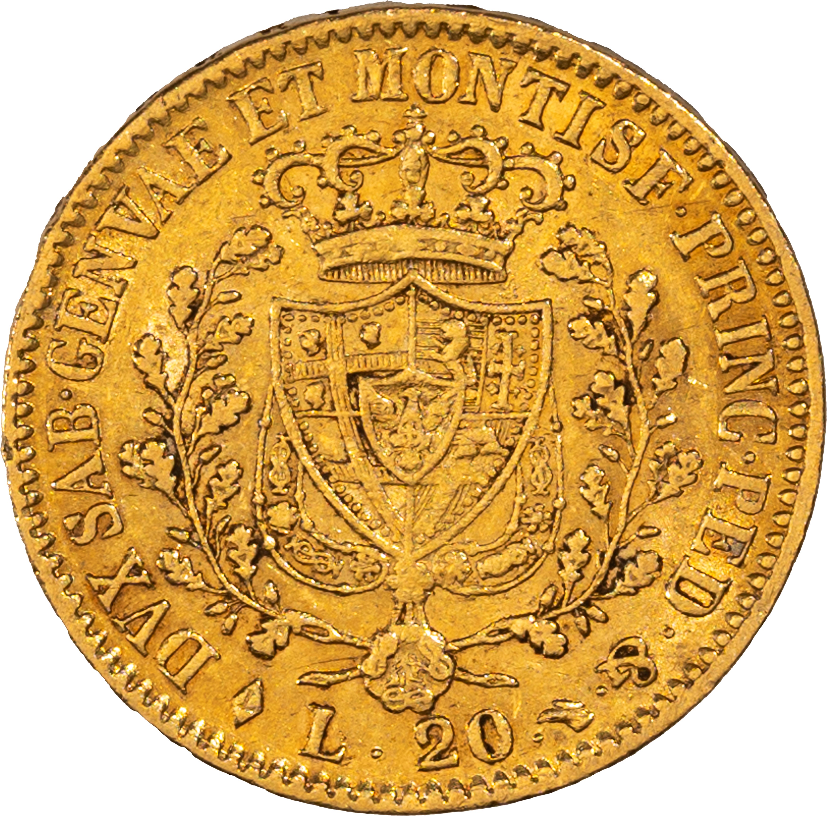 Regno di Sardegna, Carlo Felice, 20 lire, 1826, Torino