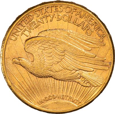 Saint-Gaudens, Double Eagle, 20 dollari, 1910, Philadelphia