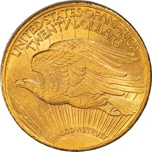 Stati Uniti d'America, 20 dollari, Saint-Gaudens - Double Eagle, IN·GOD·WE·TRUST, 1924, Philadelphia