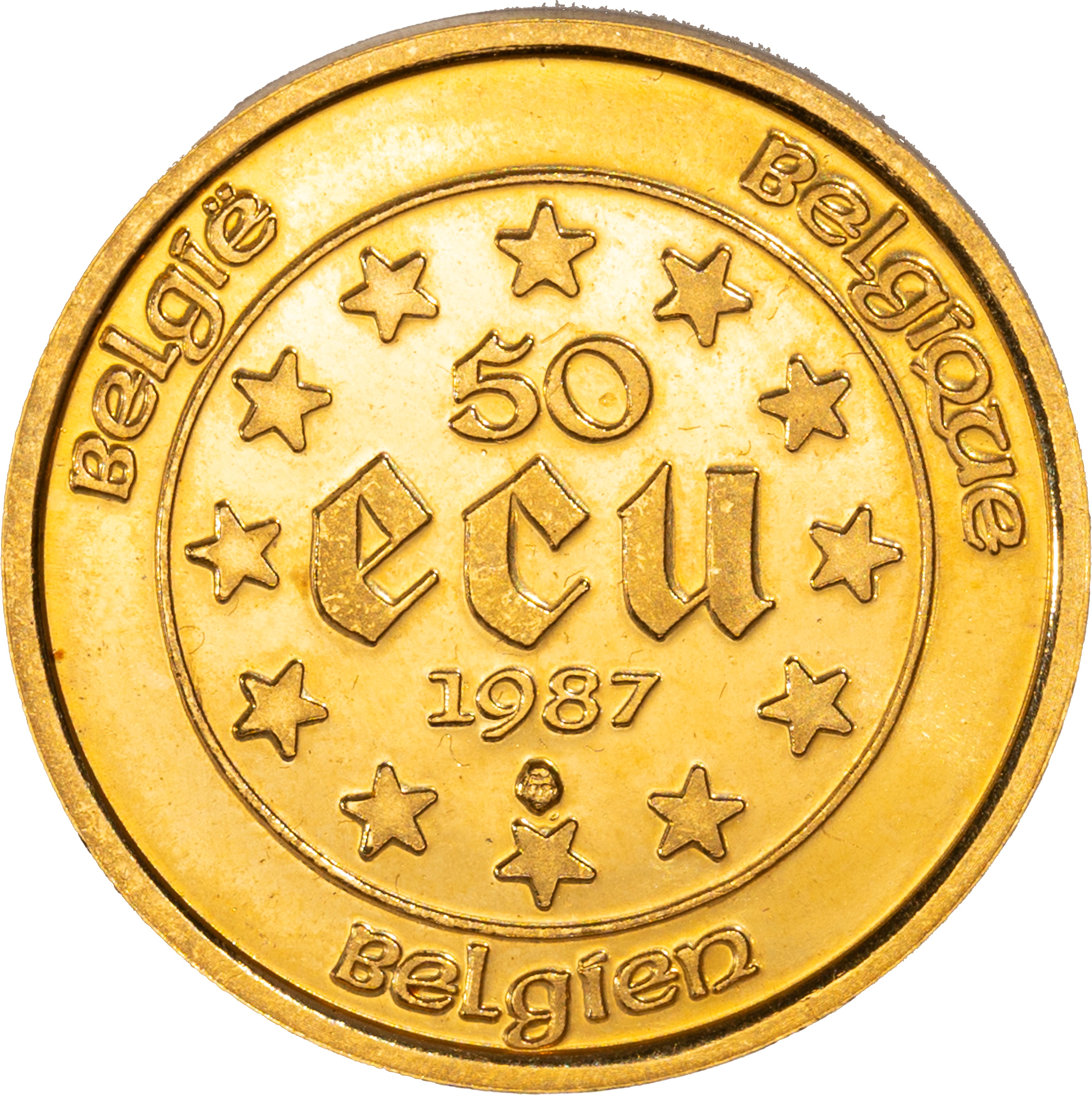 Belgio, Baldovino I del Belgio - Trattati di Roma, 50 ECU, 1987