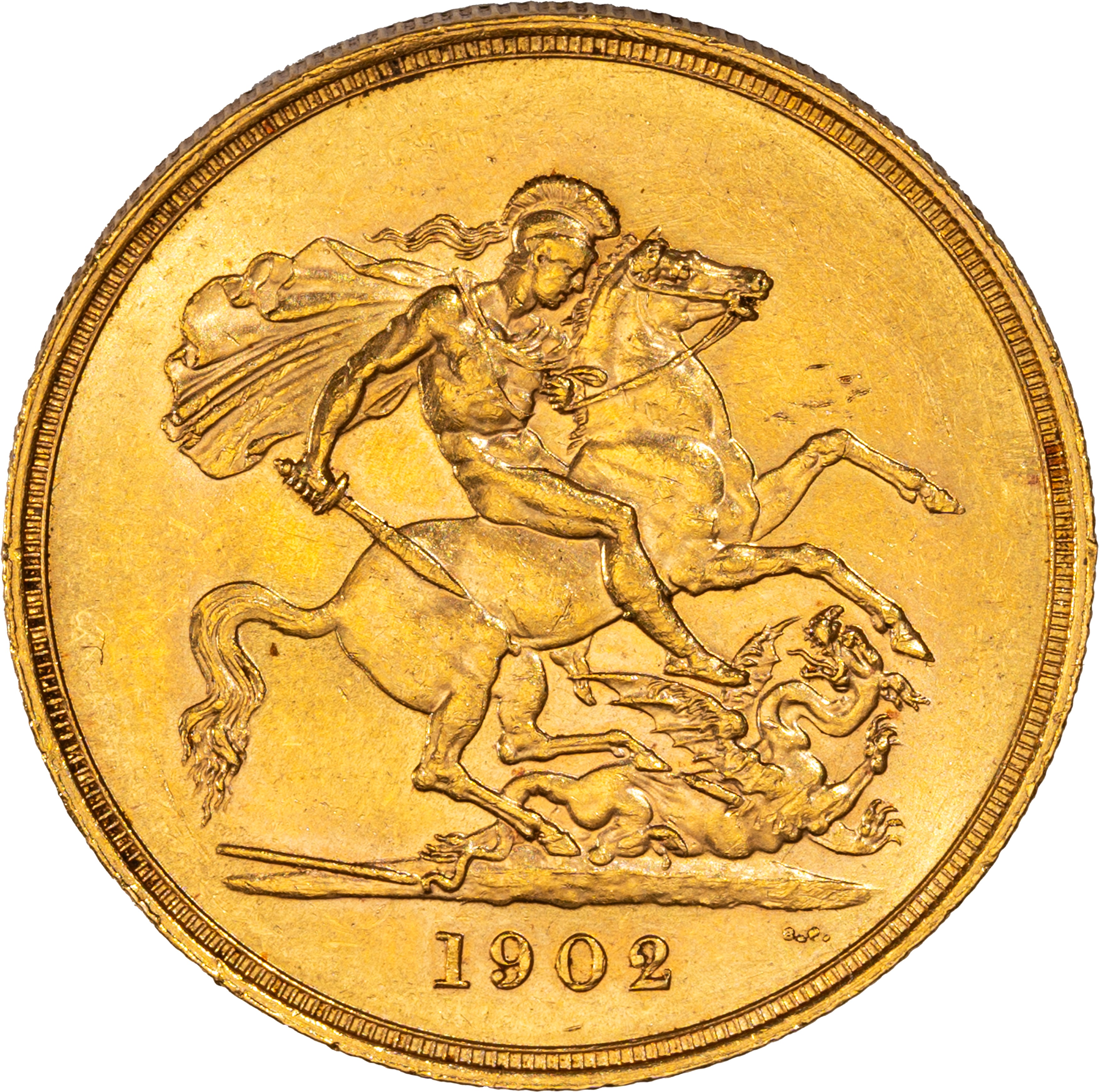 Edoardo VII, 5 sterline, Territori Britannici d'Oltremare, Londra, 1902