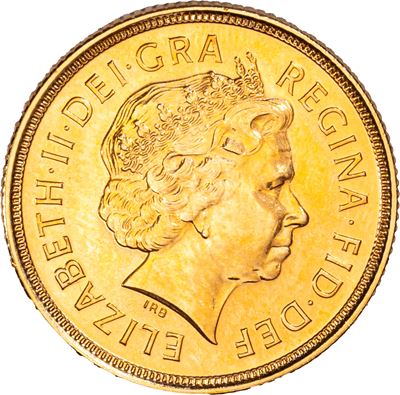 Gran Bretagna, Regina Elisabetta II - Diademata IV tipo, 1 Sterlina (Sovrana) 2003, Liantrisant, ...