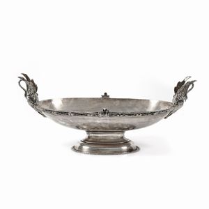 Lot of seven silver objects, Italy and England 20th Century