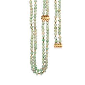 Jadeite necklace and bracelet