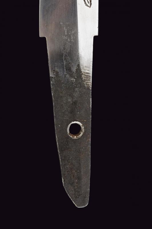 Kaiken in shirasaya, Giappone, Periodo Meiji (1868-1912), lunghezza 29.4 cm