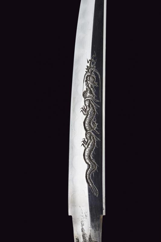 Kaiken in shirasaya, Giappone, Periodo Meiji (1868-1912), lunghezza 29.4 cm