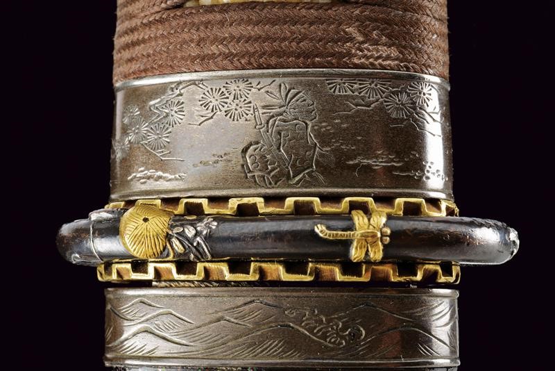Toshi Haru Saku Inaba, Wakizashi firmato del 1822