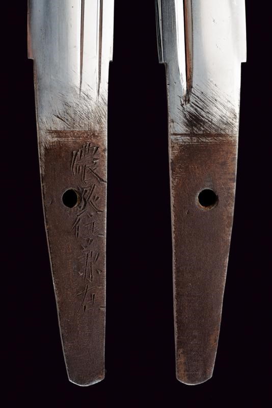 Ju Kane Ari, Wakizashi firmato con koshirae raffinata