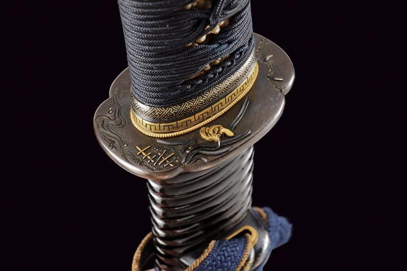 Ju Kane Ari, Wakizashi firmato con koshirae raffinata